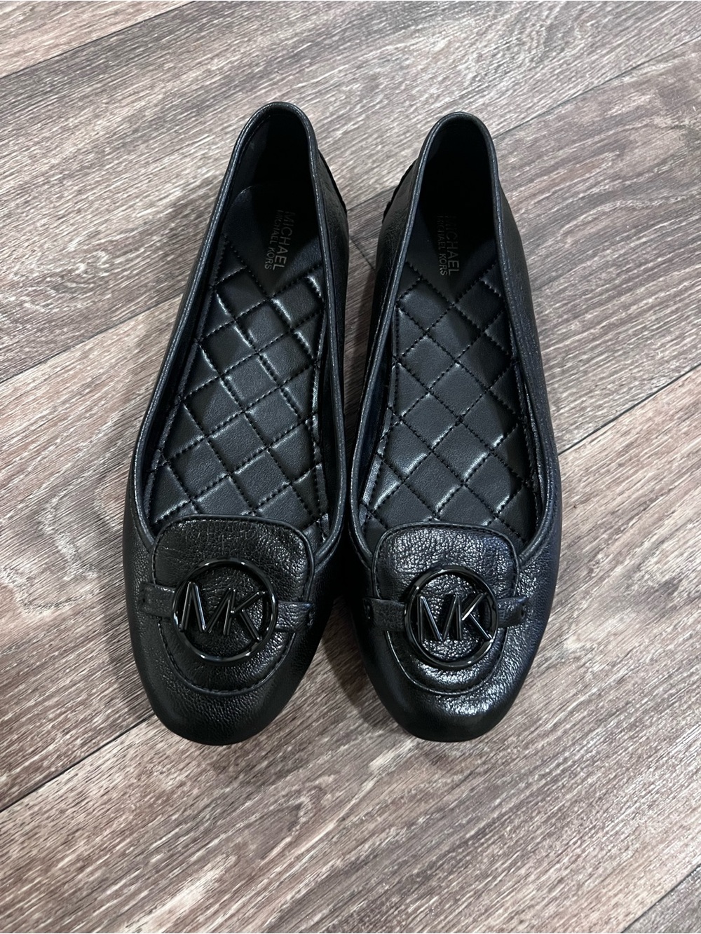 Michael Kors Women's Black Lillie Ballet Flats size US 8.5 / 39